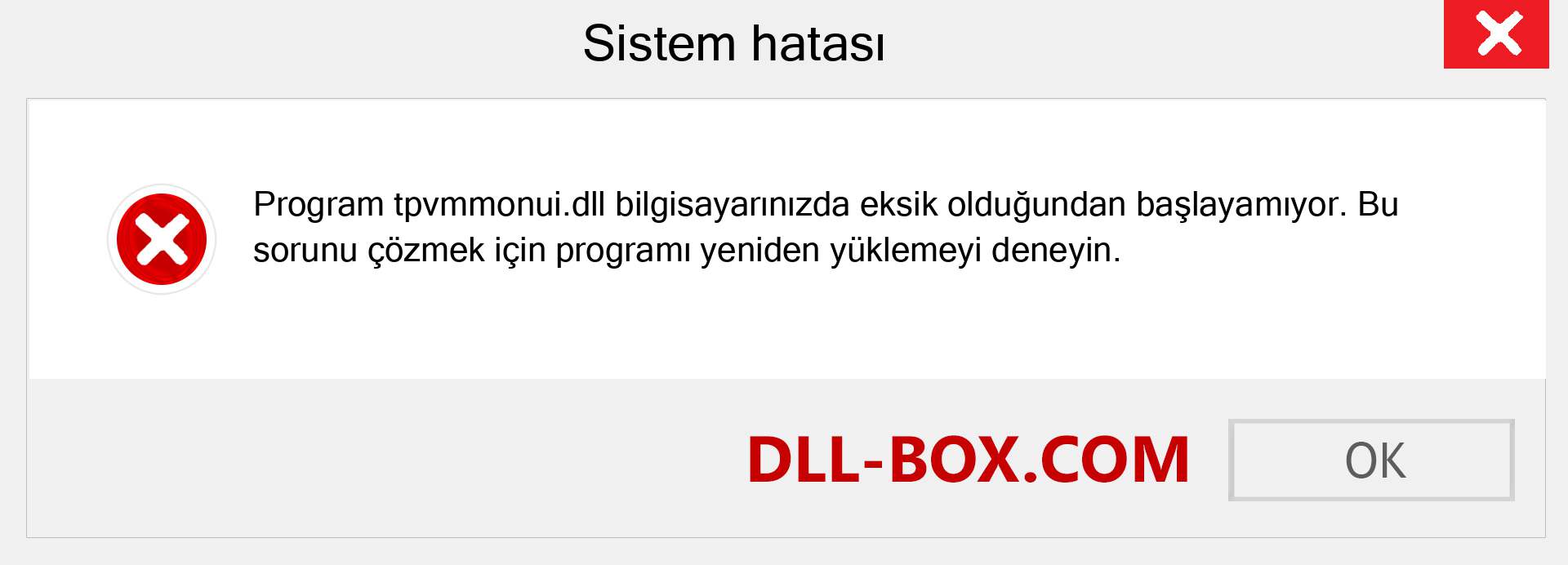 tpvmmonui.dll dosyası eksik mi? Windows 7, 8, 10 için İndirin - Windows'ta tpvmmonui dll Eksik Hatasını Düzeltin, fotoğraflar, resimler